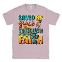 Lilac saved by grace through faith Classic Tee - NancyCooperArtShop