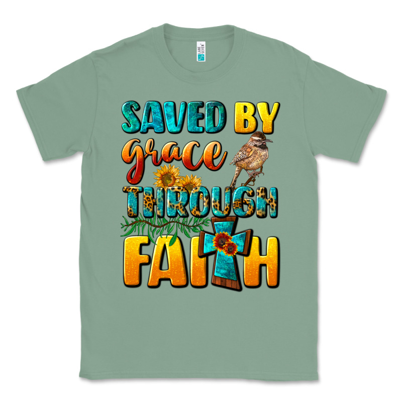 Saved By Grace Through Faith Classic Tee by NancyCooperArtShop | Teevron