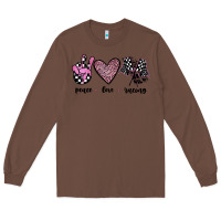 Chestnut peace love racing Long Sleeve Tee - JahusDesignShop