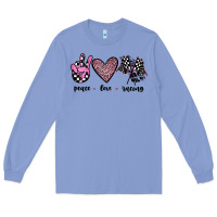 Colony Blue peace love racing Long Sleeve Tee - JahusDesignShop