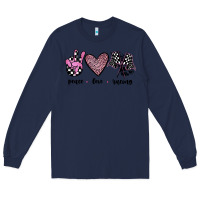 Navy peace love racing Long Sleeve Tee - JahusDesignShop