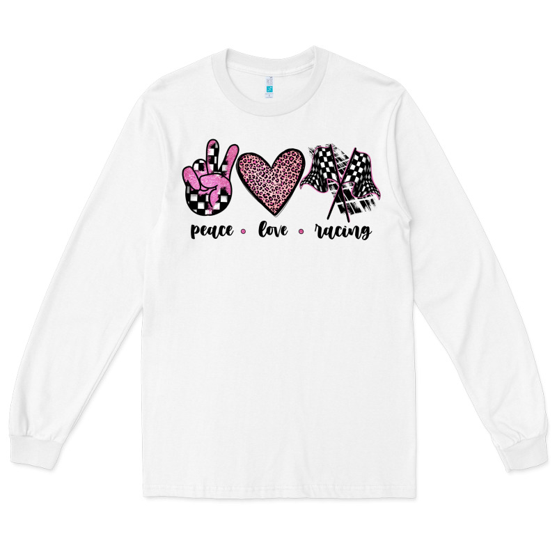 Peace Love Racing Long Sleeve Tee by JahusDesignShop | Teevron