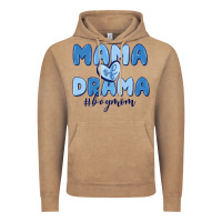 Vintage Coffee mama of drama boy mom Vintage Hoodie - MaliasSmallBusiness