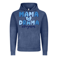 Vintage Denim mama of drama boy mom Vintage Hoodie - MaliasSmallBusiness