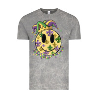 Cloud Rock smiley face mardi gras Vintage Tee - MaliasSmallBusiness