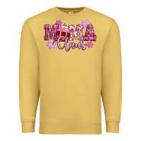 Antique Gold mama claus pink christmas Premium Sweatshirt - CowGirlArtShop
