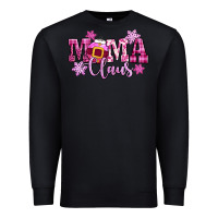 Black mama claus pink christmas Premium Sweatshirt - CowGirlArtShop