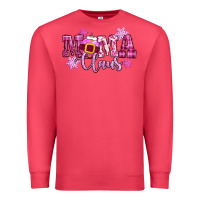 Cardinal mama claus pink christmas Premium Sweatshirt - CowGirlArtShop
