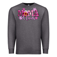 Charcoal Heather mama claus pink christmas Premium Sweatshirt - CowGirlArtShop