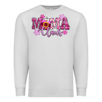 Dove Grey mama claus pink christmas Premium Sweatshirt - CowGirlArtShop