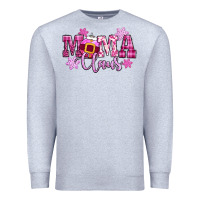 Heather Grey mama claus pink christmas Premium Sweatshirt - CowGirlArtShop