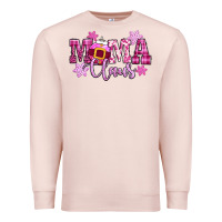 Pale Pink mama claus pink christmas Premium Sweatshirt - CowGirlArtShop
