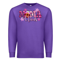 Purple mama claus pink christmas Premium Sweatshirt - CowGirlArtShop