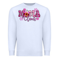 White mama claus pink christmas Premium Sweatshirt - CowGirlArtShop