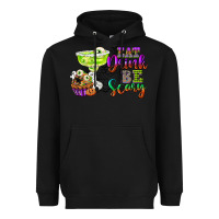 Black eat drink and be scary Heavyweight Hoodie - CowGirlArtShop