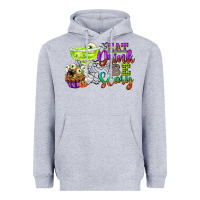 Heather Grey eat drink and be scary Heavyweight Hoodie - CowGirlArtShop