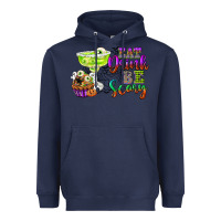 Navy eat drink and be scary Heavyweight Hoodie - CowGirlArtShop