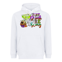 White eat drink and be scary Heavyweight Hoodie - CowGirlArtShop