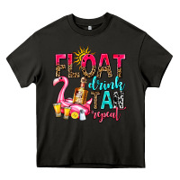 Asphalt float drink tan repeat Heavy Core Tee - AdoDesignShop