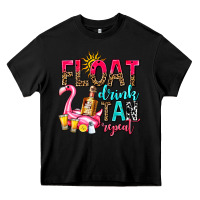 Black float drink tan repeat Heavy Core Tee - AdoDesignShop