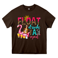 Chocolate Brown float drink tan repeat Heavy Core Tee - AdoDesignShop