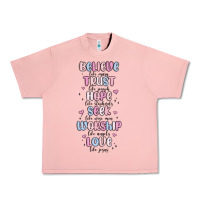 Salmon believe like mary trust like joseph valentine s da Urban Heavy Tee - MaliasSmallBusiness