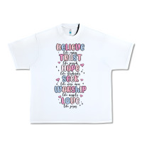 White believe like mary trust like joseph valentine s da Urban Heavy Tee - MaliasSmallBusiness