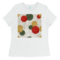 White christmas points seamless pattern Ladies Tee - BundleAndBundleShop