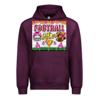 Mauve Wine football sister tumbler Urban Hoodie - BundleAndBundleShop