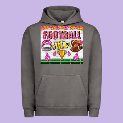 Football Sister Tumbler Urban Hoodie Designed By Bundleandbundleshop