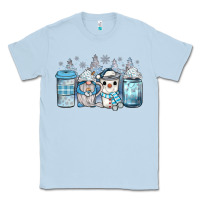 Dusty Blue winter coffee Classic Tee - JahusDesignShop