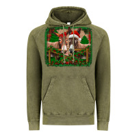 Vintage Olive christmas donkeys Vintage Hoodie - Jasminsmagicworld