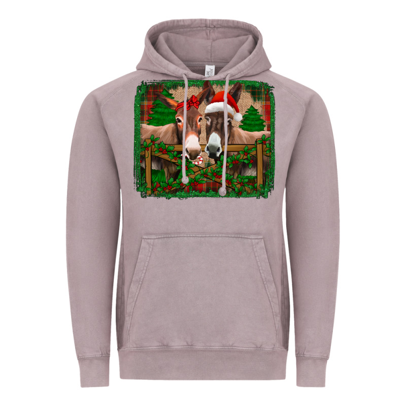 Christmas Donkeys Vintage Hoodie by Jasminsmagicworld | Teevron