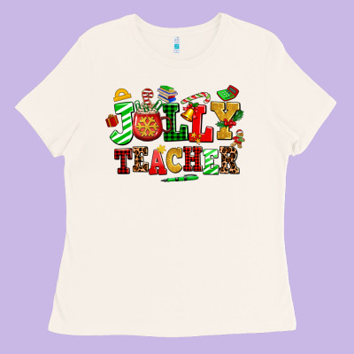 Jolly Teacher Ladies Tee Designed By Adodesignshop