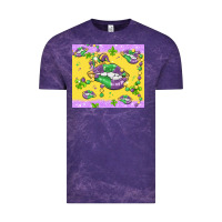 Cloud Purple mardi gras lips Vintage Tee - MaliasSmallBusiness