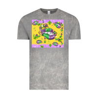 Cloud Rock mardi gras lips Vintage Tee - MaliasSmallBusiness