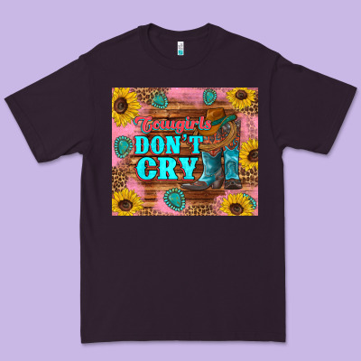Cowgirls Don't Crty Boots Hat Sunflowers Tumbler Premium Tee Designed By Artiststas