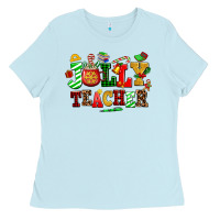 Baby Blue jolly teacher Ladies Tee - AdoDesignShop
