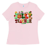 Bubblegum Pink jolly teacher Ladies Tee - AdoDesignShop