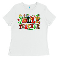 White jolly teacher Ladies Tee - AdoDesignShop