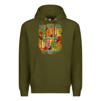 Army Green if you dont like fall you can leaf me alone Premium Hoodie - CowGirlArtShop