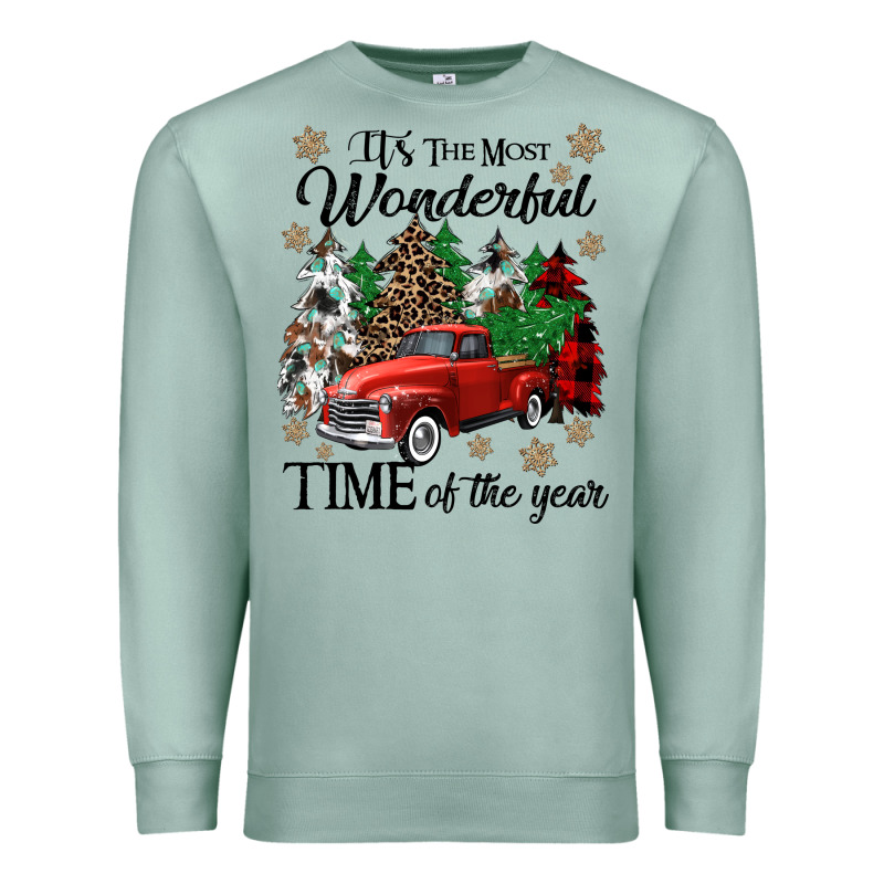 Its The Most Wonderful Time Of The Year Premium Sweatshirt by CowGirlArtShop | Teevron