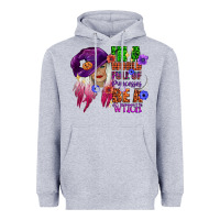 Heather Grey in a world full of princesses be a witch Heavyweight Hoodie - CowGirlArtShop