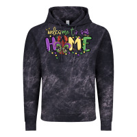 Cloud Black welcome to our home Vintage Hoodie - MaliasSmallBusiness