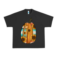 Pigment Black Serape sunflower pumpkin Urban Heavy Tee - NancyCooperArtShop