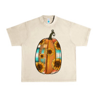 Sandshell Serape sunflower pumpkin Urban Heavy Tee - NancyCooperArtShop