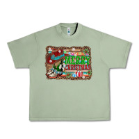 Oil Green merry christmas western boots Urban Heavy Tee - AdoDesignShop