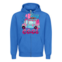 True Royal Stay cool with ice cream van summer Zipper Hoodie - NancyCooperArtShop