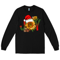 Black joy christmas with sunflower bbs Long Sleeve Tee - BundleAndBundleShop