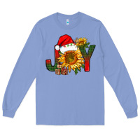 Colony Blue joy christmas with sunflower bbs Long Sleeve Tee - BundleAndBundleShop